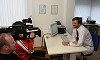 Dr. Schwichtenberg im TV-Interview zum Thema anlagebedingter Haarausfall des Mannes - Mausklick für größeres Bild